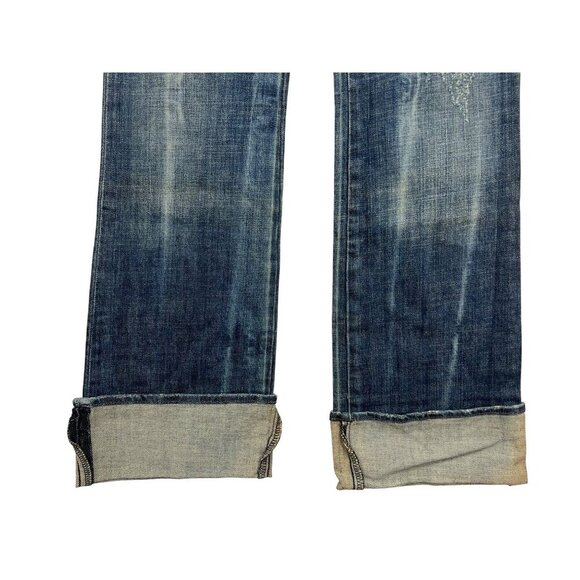 Rock & Republic Womens Denim Jean Distress Crop Cuffed Medium Wash Size 26 New - Picture 3 of 8